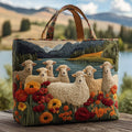 Sheep - Women's Festive Padded Tote Bag — Spacious & Stylish