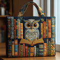 Owl - Women's Quilted Tote Bag — Chic & Everyday Style