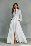 Anna - Women's Elegant Flowing Maxi Dress — Relaxed Fit