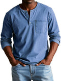 Luka | Men's Vintage Henley Top — Relaxed Casual Fit