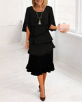 Marissa | Women's Elegant Ruffle A-Line Dress — Feminine