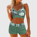 Janelle - Women's Ribbed High-Waisted Bikini Set