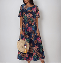 Lovi | Women's Floral Midi Dress — Elegant Summer Style