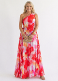 Ellis & Johnson™  | Pleated One-Shoulder Dress
