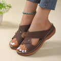 Susan | Women's Orthopedic Crossover Wedge Sandals