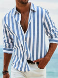 Leonard | Men's Striped Relaxed-Fit Summer Casual Shirt