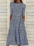 Annie | Women's Floral Midi Dress — Casual Coastal Style